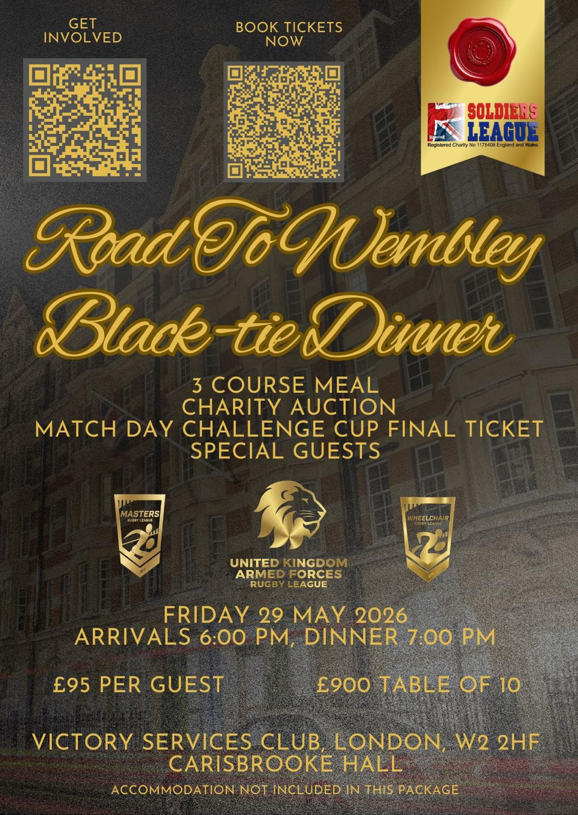 Road to Wembley Soldiers League Dinner